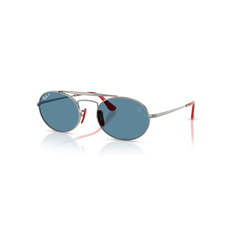 Ray-Ban Sunglasses   Scuderia Ferrari Collection Polarized+ Lenses - Gunmetal Frame Blue Lenses Polarized 54-20, RB3775M