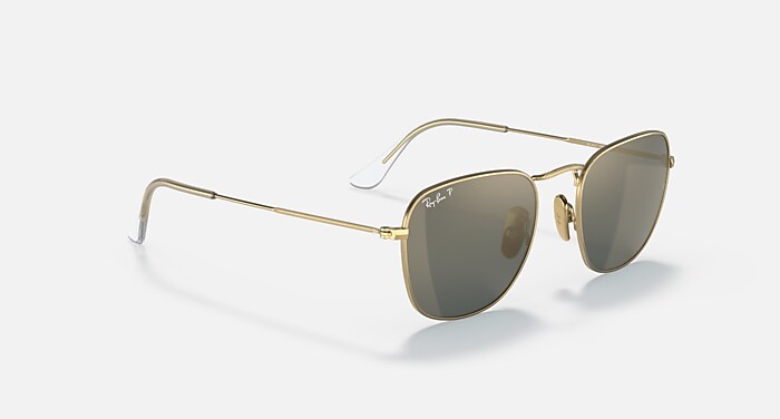 FRANK TITANIUM Sunglasses in Gold and Blue Polarized - RB8157