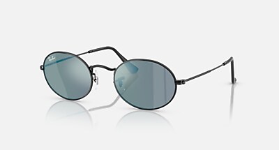 OVAL FLAT LENSES サングラス アリスタゴールド と ダークグレー (51