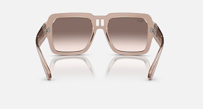 MAGELLAN BIO-BASED サングラス 透明ライトブラウン と シルバー