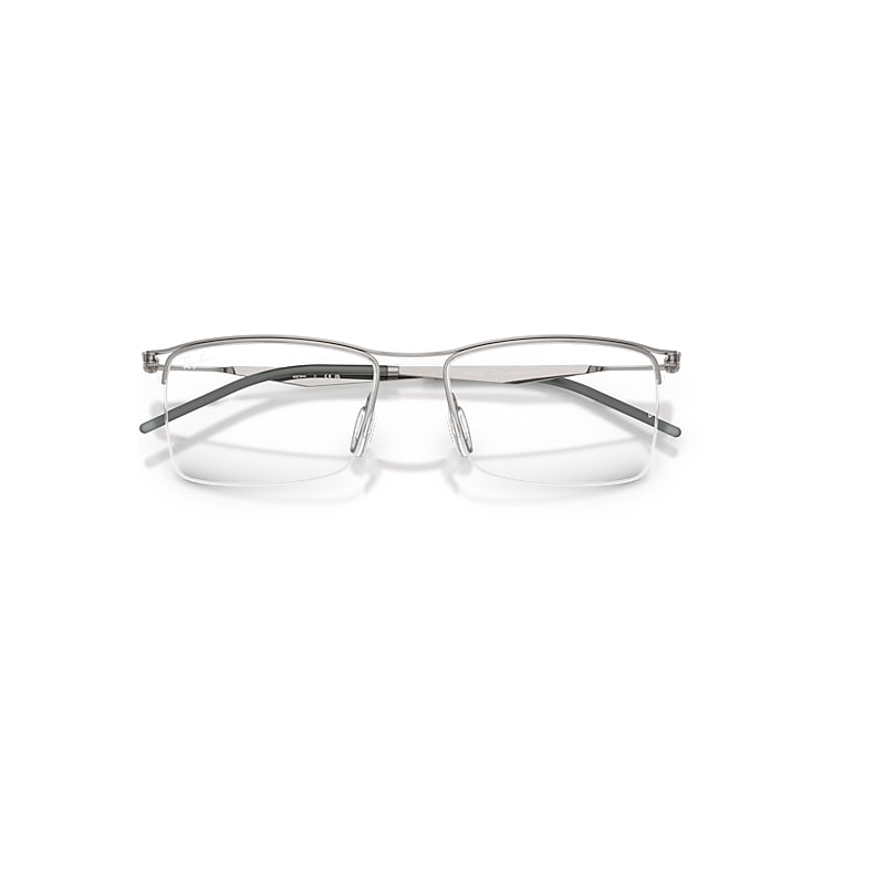 Ray-Ban Rb7554 Optics Optical Gunmetal Frame Transparent Lenses Polarized 53-18