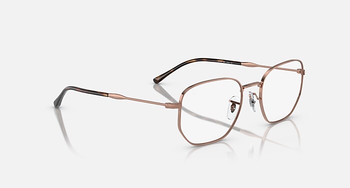 RB6496 OPTICS Eyeglasses with Rose Gold and Clear (53-20) - RB6496