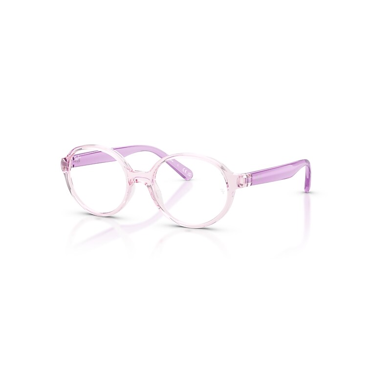 Ray-Ban Eyeglasses Kids  Optics Kids Bio-Based - Transparent Violet Frame Clear Lenses Polarized 44-15, RB1905