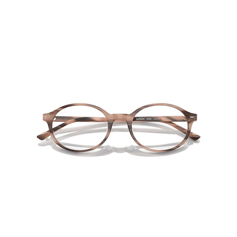 Ray-Ban  Eyeglasses Striped Pink Frame  Lenses Polarized 53-20