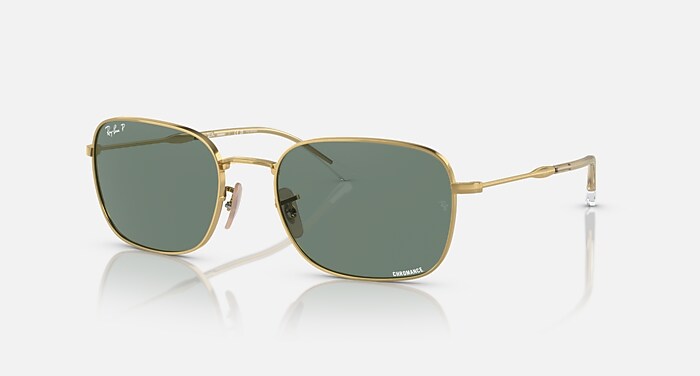 RB3706 POLARIZED+ LENSES Sunglasses in Arista Gold and Grey