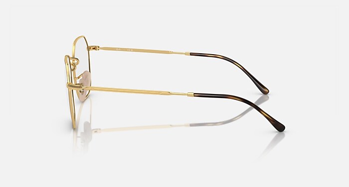 JIM OPTICS メガネ ゴールド上にハバナ と クリア (53-20) - RB3694V