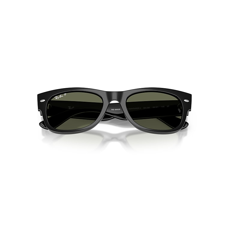 Ray-Ban RB0832S Mega Wayfarer II Polarized 901/58 Men's Sunglasses Black Size 52