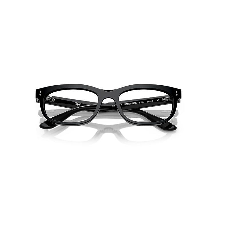 Ray-Ban Balorette Optics Eyeglasses Black Frame Clear Lenses Polarized 54-18