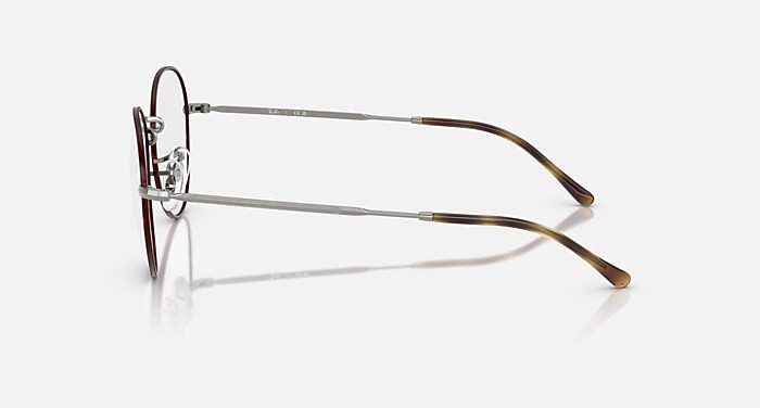 DAVID OPTICS メガネ ガンメタル上にハバナ と クリア (51-20