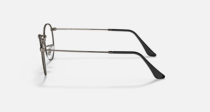 ROUND METAL OPTICS メガネ ガンメタル と クリア (47-21) - RB3447V