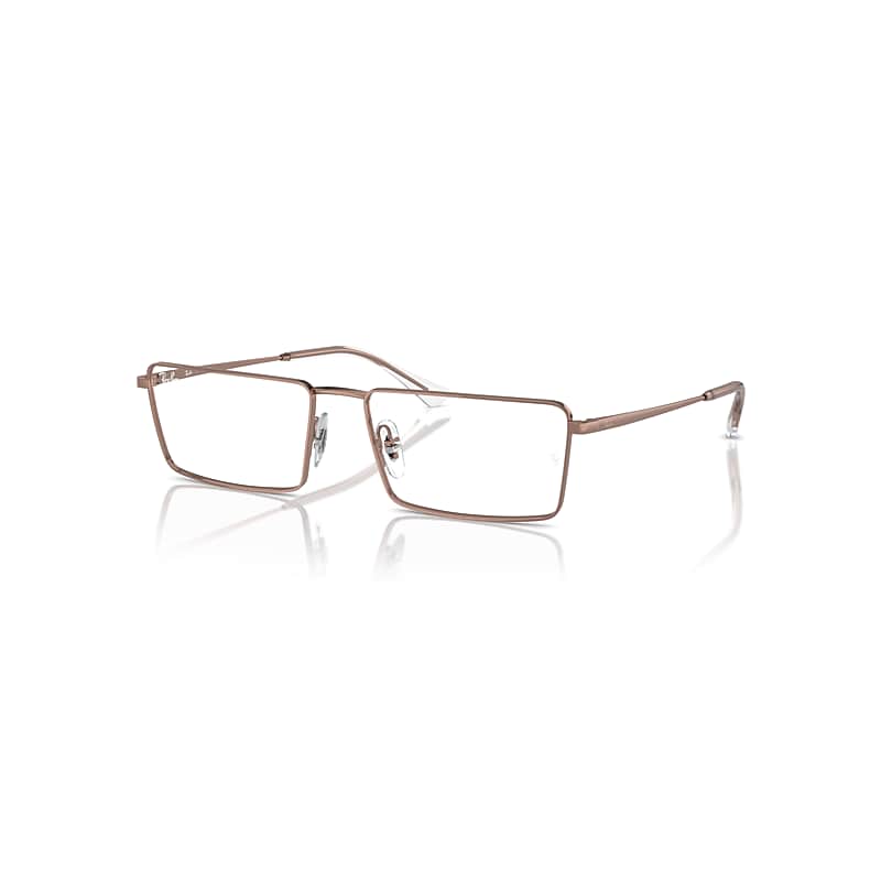 Ray-Ban Eyeglasses Unisex Emy Optics - Copper Frame Clear Lenses Polarized 58-17