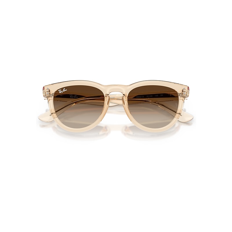Ray-Ban Rb2237 Sunglasses Transparent Nude Frame Brown Lenses 51-20