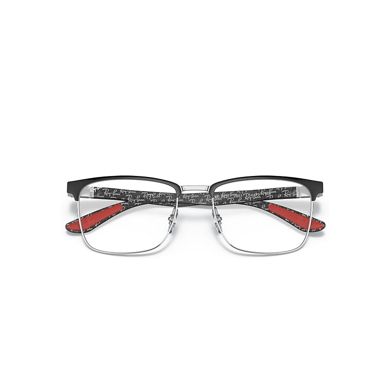 Ray-Ban Rb8421 Optics Optical Black Frame Clear Lenses Polarized 52-19