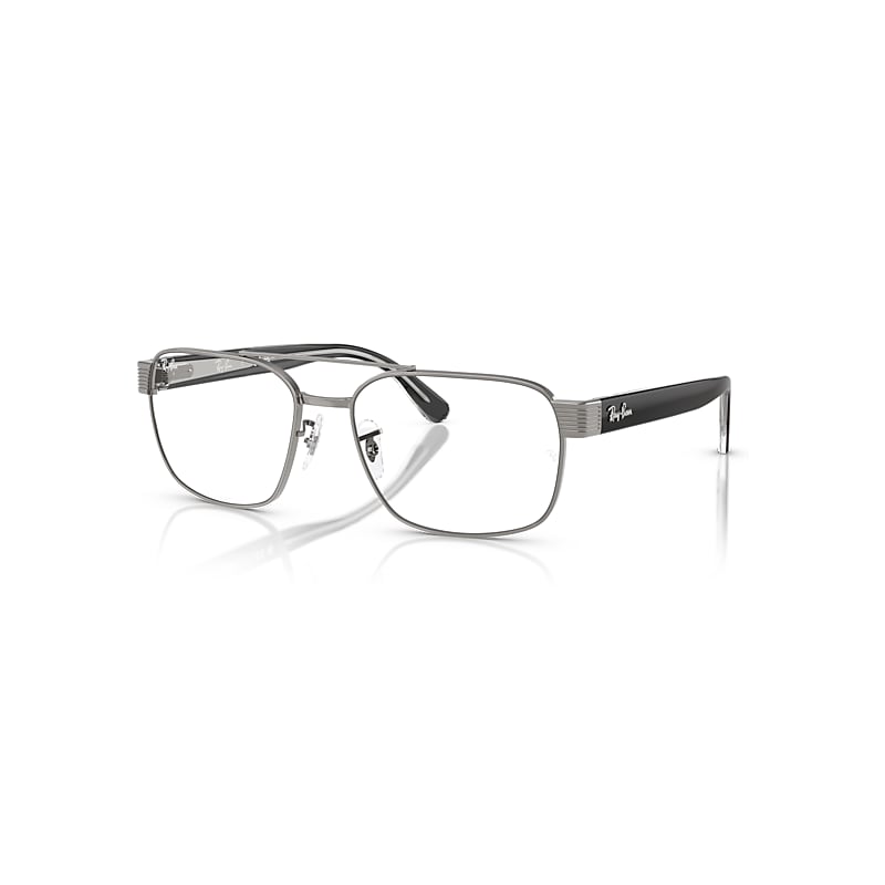 Ray-Ban Eyeglasses Unisex Rb3751v Optics - Black On Transparent Frame Clear Lenses Polarized 58-17