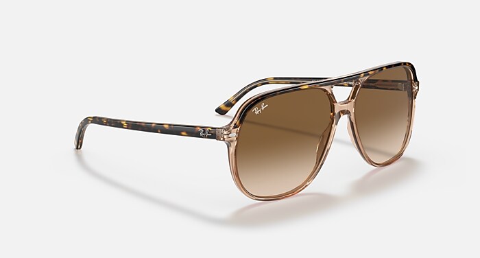 レイバン公式ストア】 Ray-Ban® BILL サングラス | 透明ブラウン上に