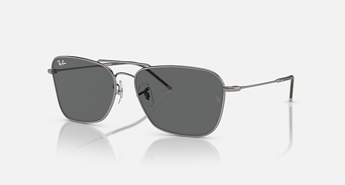 Ray-Ban Caravan Reverse サングラス CARAVAN REVERSE Sunglasses in Gunmetal and Dark Grey - RBR0102S