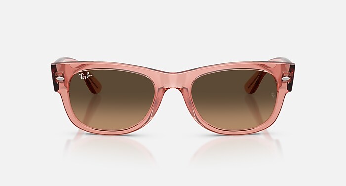 MEGA WAYFARER II サングラス トランスペアレントピンク と ライト