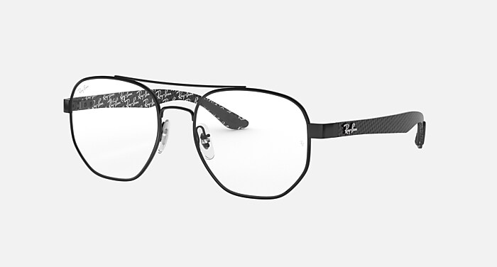 カープ8418 RB8418 Polarized Eyeglasses with Black and Clear (53-18) - RB8418