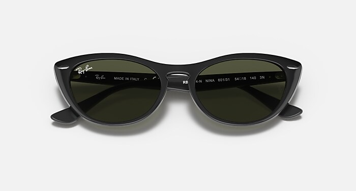 NINA Sunglasses in Black and G-15 Green - RB4314N | Ray-Ban® ROW