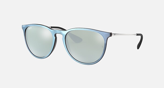 ERIKA CLASSIC Sunglasses in Grey and Silver Mirror (57-18