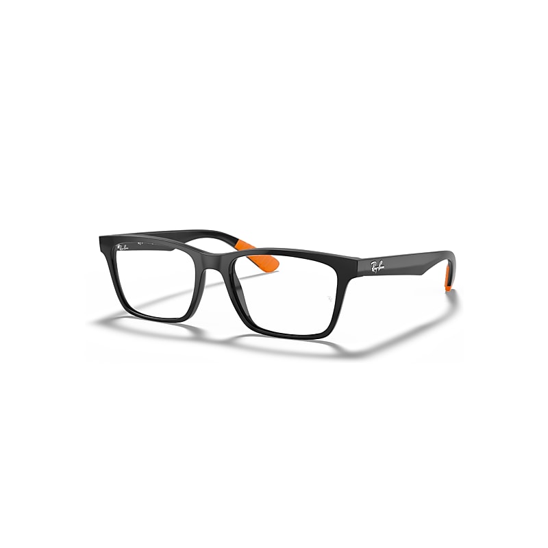 Ray-Ban Eyeglasses   Optics - Black Frame Clear Lenses Polarized 53-17, RB7025