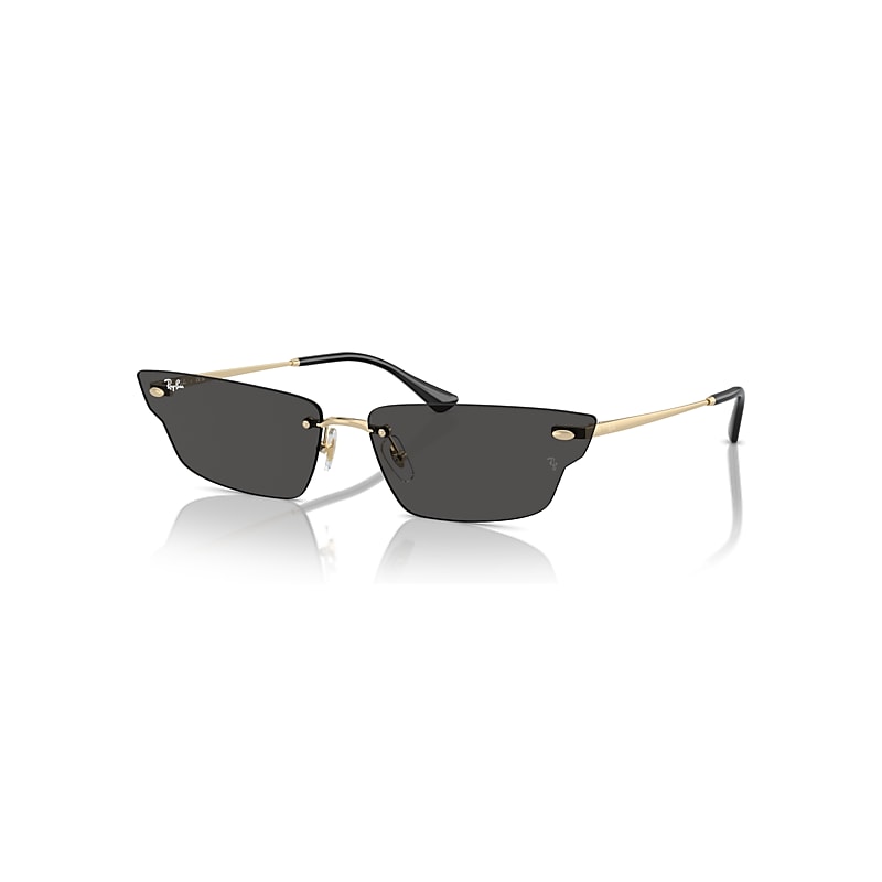 Ray-Ban Anh Bio-based Zonnebrillen Lichtgoud Montuur Grijs Glazen 63-15