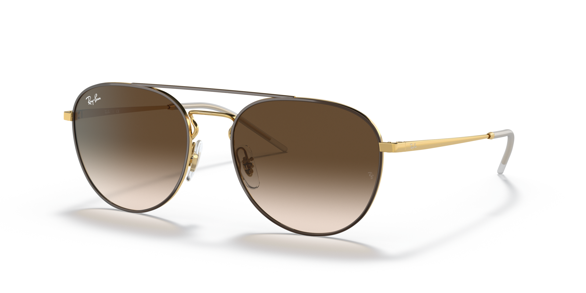 Ray-Ban レイバン サングラス RB3589 RB3589 Sunglasses in Brown On Gold and Brown Gradient (55-18