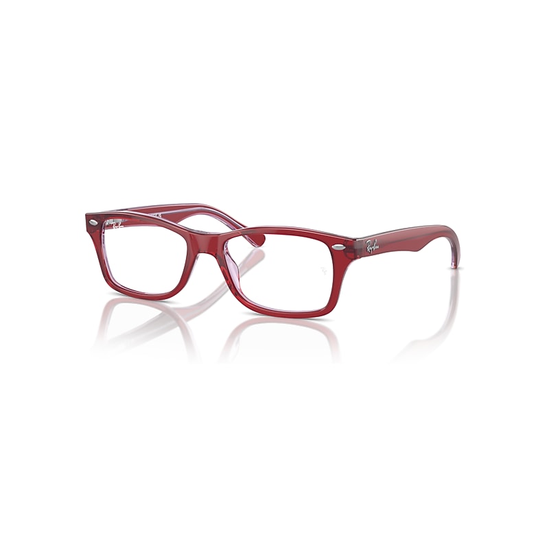 Ray-Ban Eyeglasses Kids  Optics Kids - Top Red & Orange & Light Purple Frame Clear Lenses Polarized 48-16, RB1531