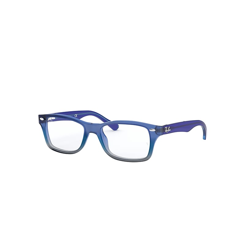 Ray-Ban Eyeglasses Kids  Optics Kids - Blue Gradient Iridescent Grey Frame Clear Lenses Polarized 46-16, RB1531