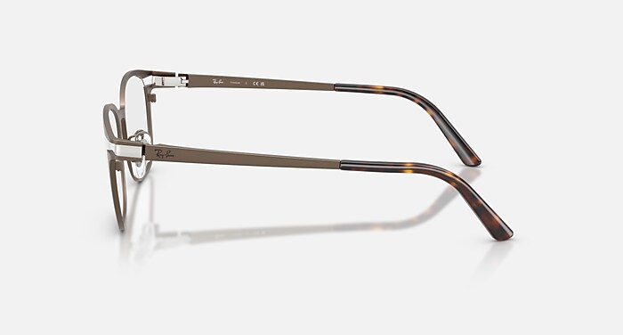 RB8780D TITANIUM OPTICS メガネ ダークブラウン と クリア (53-18