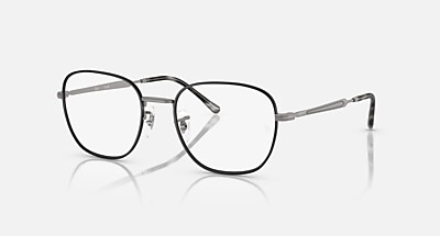 RB6534 OPTICS Eyeglasses with Matte Black On Matte Gunmetal and