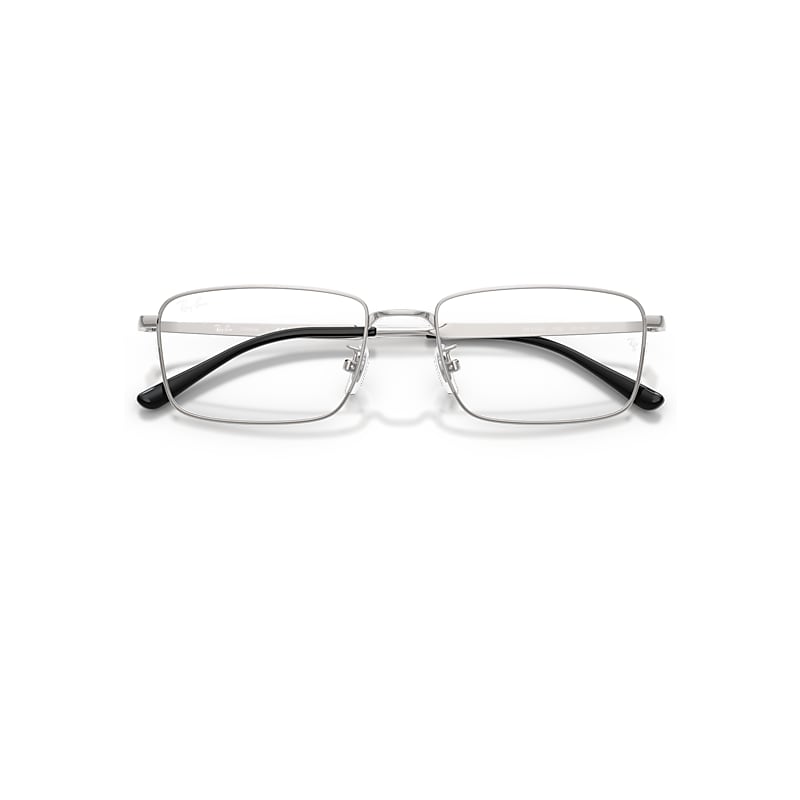 Ray-Ban Rb8786d Titanium Optics Optical Silver Frame Transparent Lenses Polarized 55-18