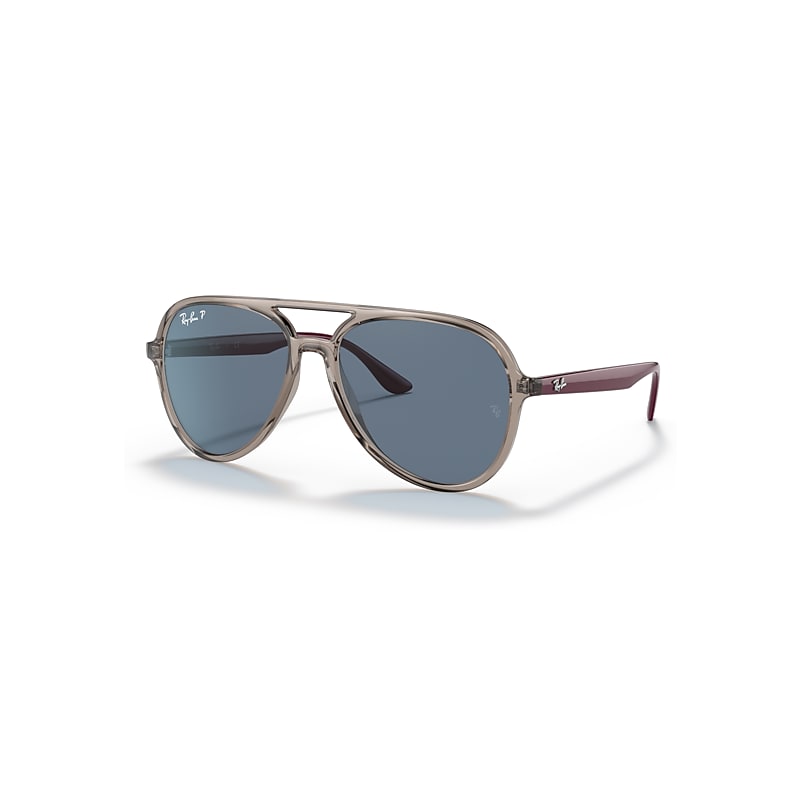 Ray-Ban Sunglasses   - Bordeaux Frame Blue Lenses Polarized 57-16, RB4376