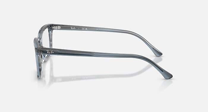 RB5445 Eyeglasses with Striped Blue and Clear (54-19) - RB5445