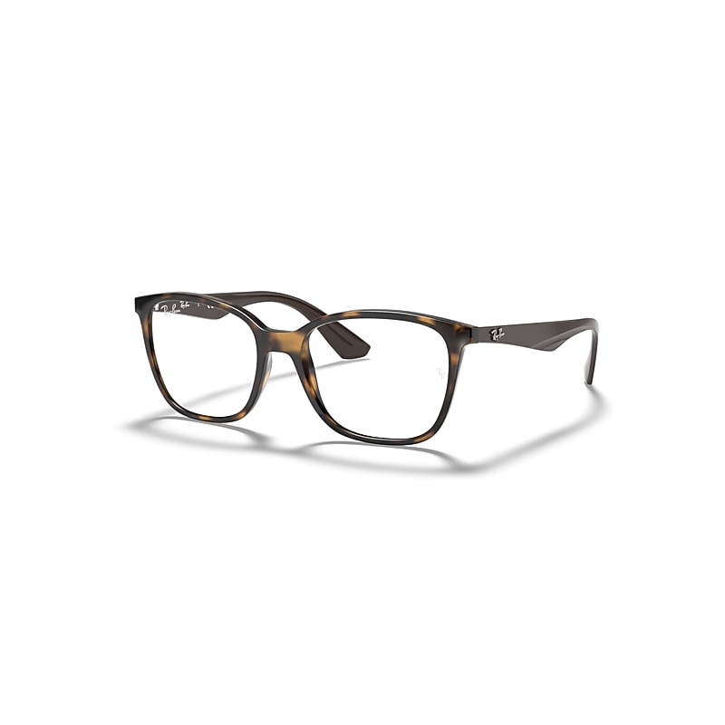 Ray-Ban Eyeglasses   Optics - Dark Brown Frame Clear Lenses Polarized 52-17, RB7066