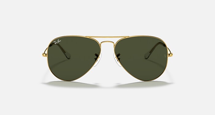 AVIATOR CLASSIC Sunglasses in Arista Gold and G-15 Green - RB3025