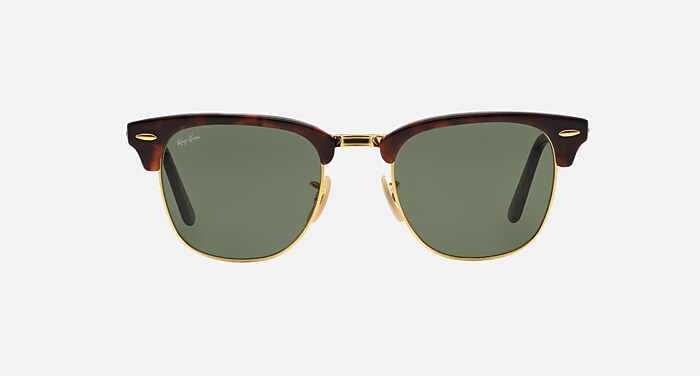 CLUBMASTER FOLDING Sunglasses in Red Havana and G-15 Green (51-21