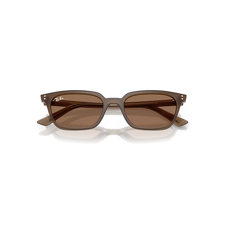 ZAYA BIO-BASED Sunglasses in Transparent Brown and Dark Brown (50