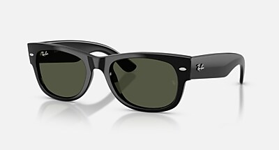 最新作レイバンMEGA WAYFARER II RB0832SF ブラック MEGA WAYFARER II Sunglasses in Black and Green Polarized