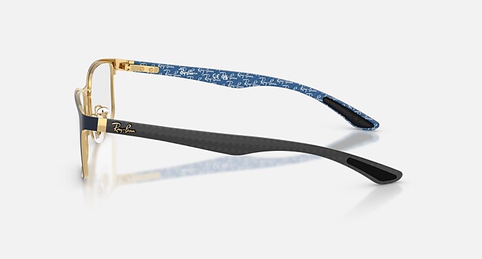RB8424 OPTICS メガネ Blue & Arista Gold と クリア (57-18) - RB8424