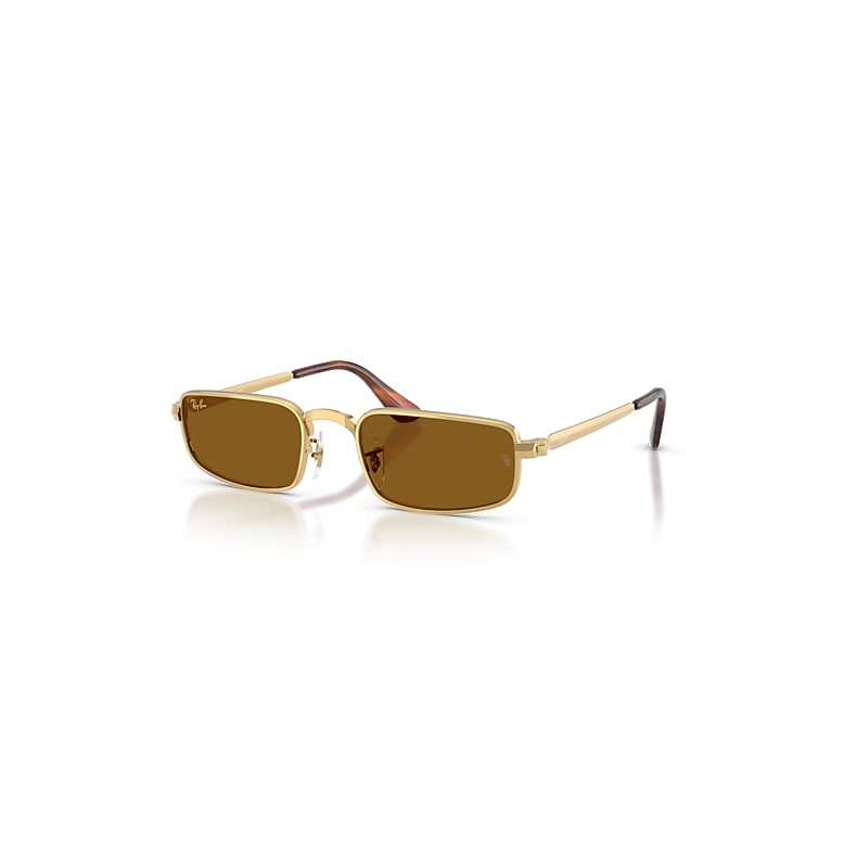 Ray-Ban Sunglasses   By A$Ap Rocky - Arista Gold Frame Brown Lenses 54-21, RB3927