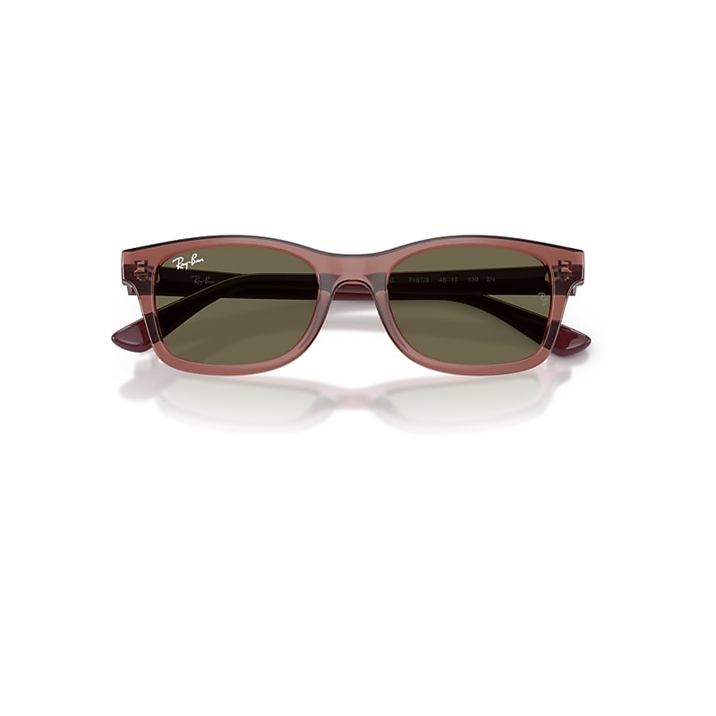 Ray-Ban Rb9086s Kids Sunglasses Violet Frame Brown Lenses 46-17