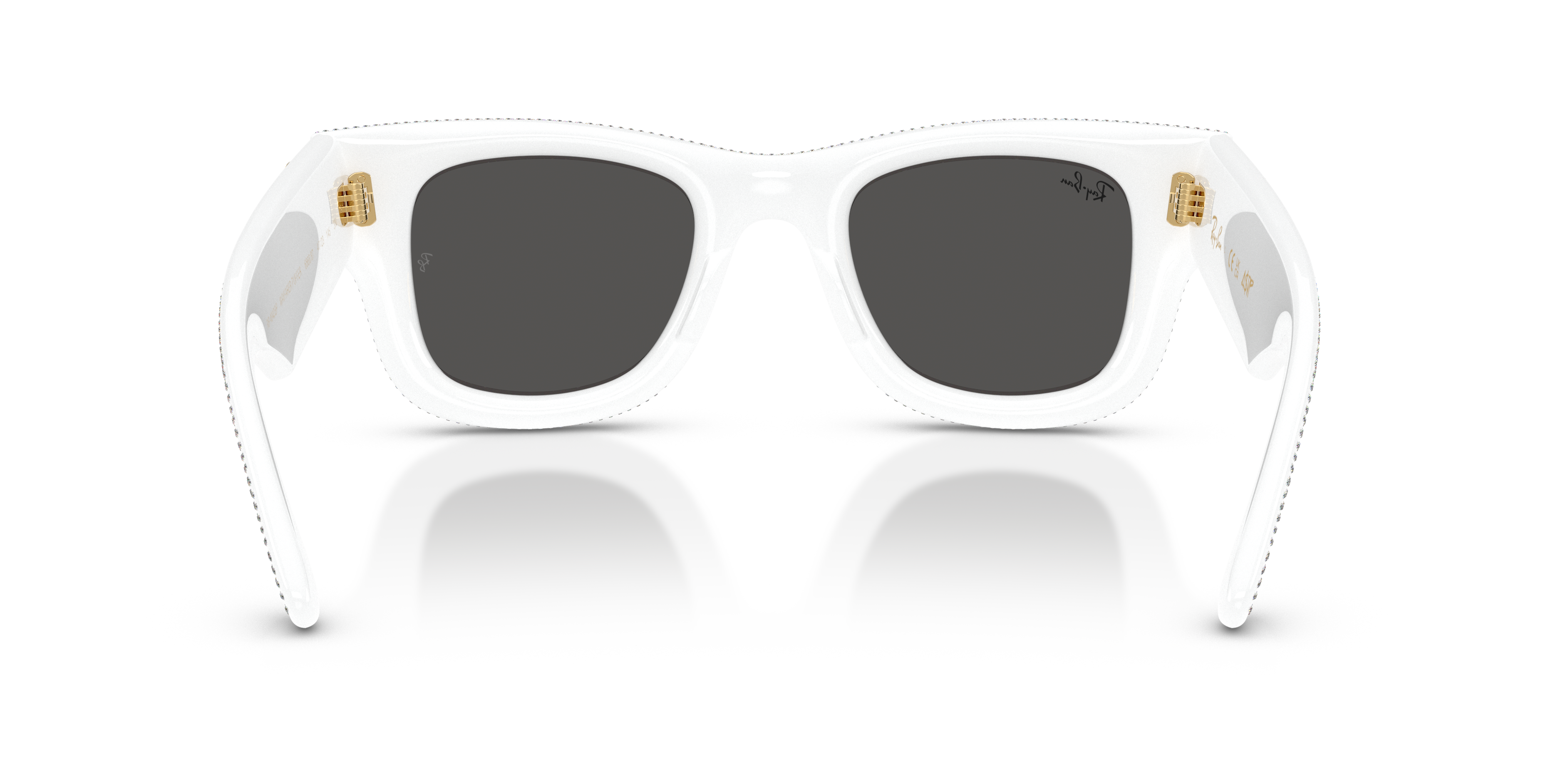 WAYFARER PUFFER CRYSTAL PAVÈ EDITION サングラス ホワイト&ストラス WAYFARER PUFFER CRYSTAL PAVÈ EDITION サングラス ホワイト&ストラス