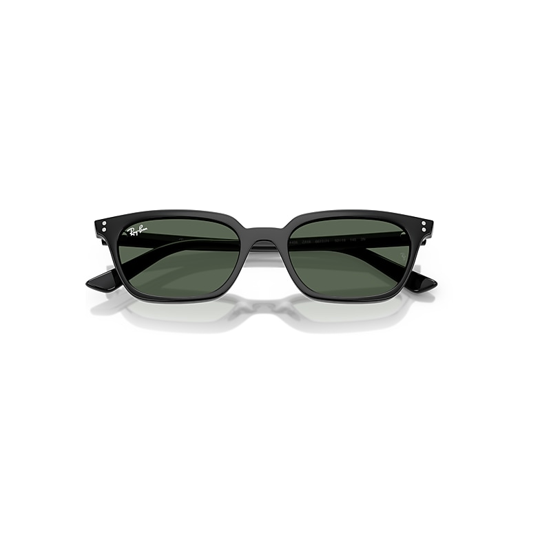Ray-Ban Zaya Bio-based Sunglasses Black Frame Green Lenses 53-19