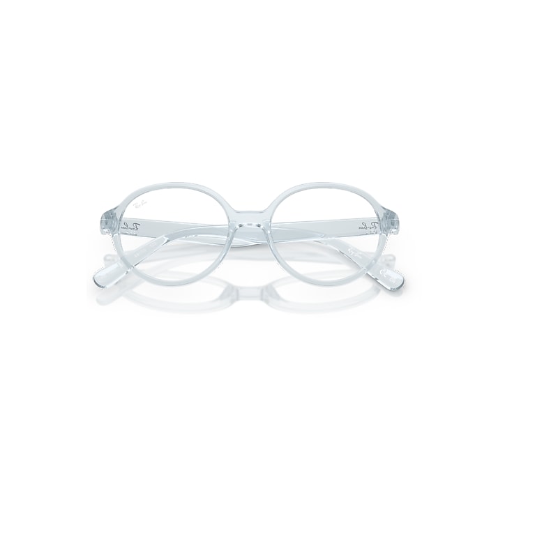 Ray-Ban Rb1905 Optics Kids Bio-based Optical Transparent Light Blue Frame Clear Lenses Polarized 42-15
