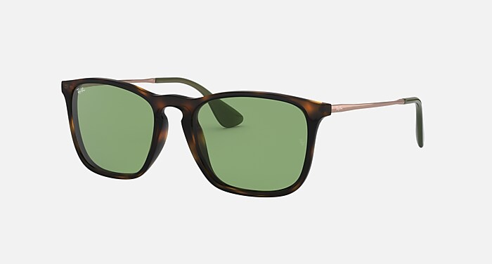 CHRIS Sunglasses in Havana and Green Classic (54-18) - RB4187F
