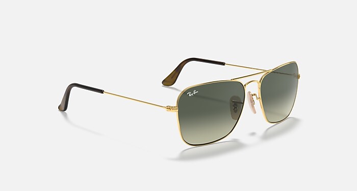 CARAVAN Sunglasses in Arista Gold and Grey Gradient (58-15