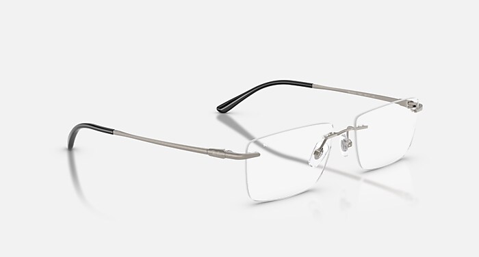 RB8781D TITANIUM OPTICS メガネ ガンメタル と クリア (56-17