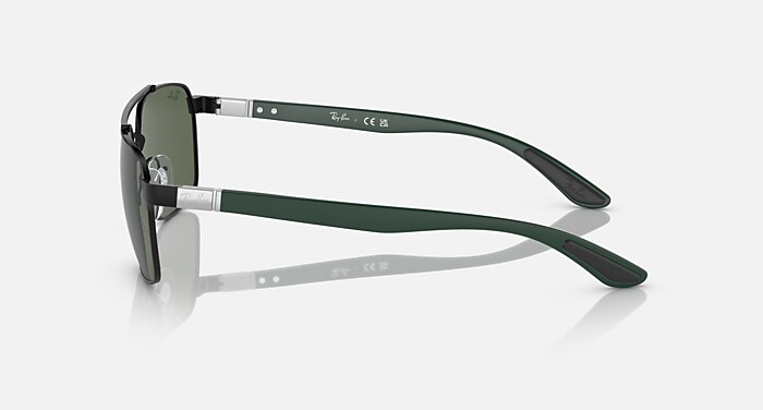 RB3701 Sunglasses in Black and Dark Green - RB3701 | Ray-Ban® CA