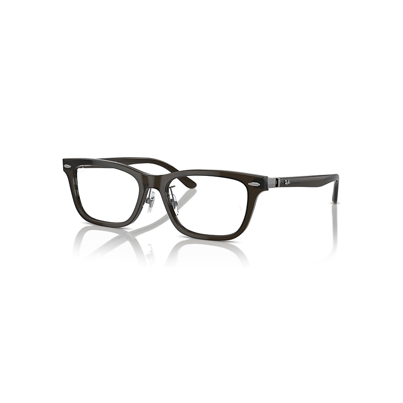Ray - Ban Unisex Transparent Ray - Ban Rx5426d 8289 Optical Frames Acetate Green Pillow Normal - Image 3